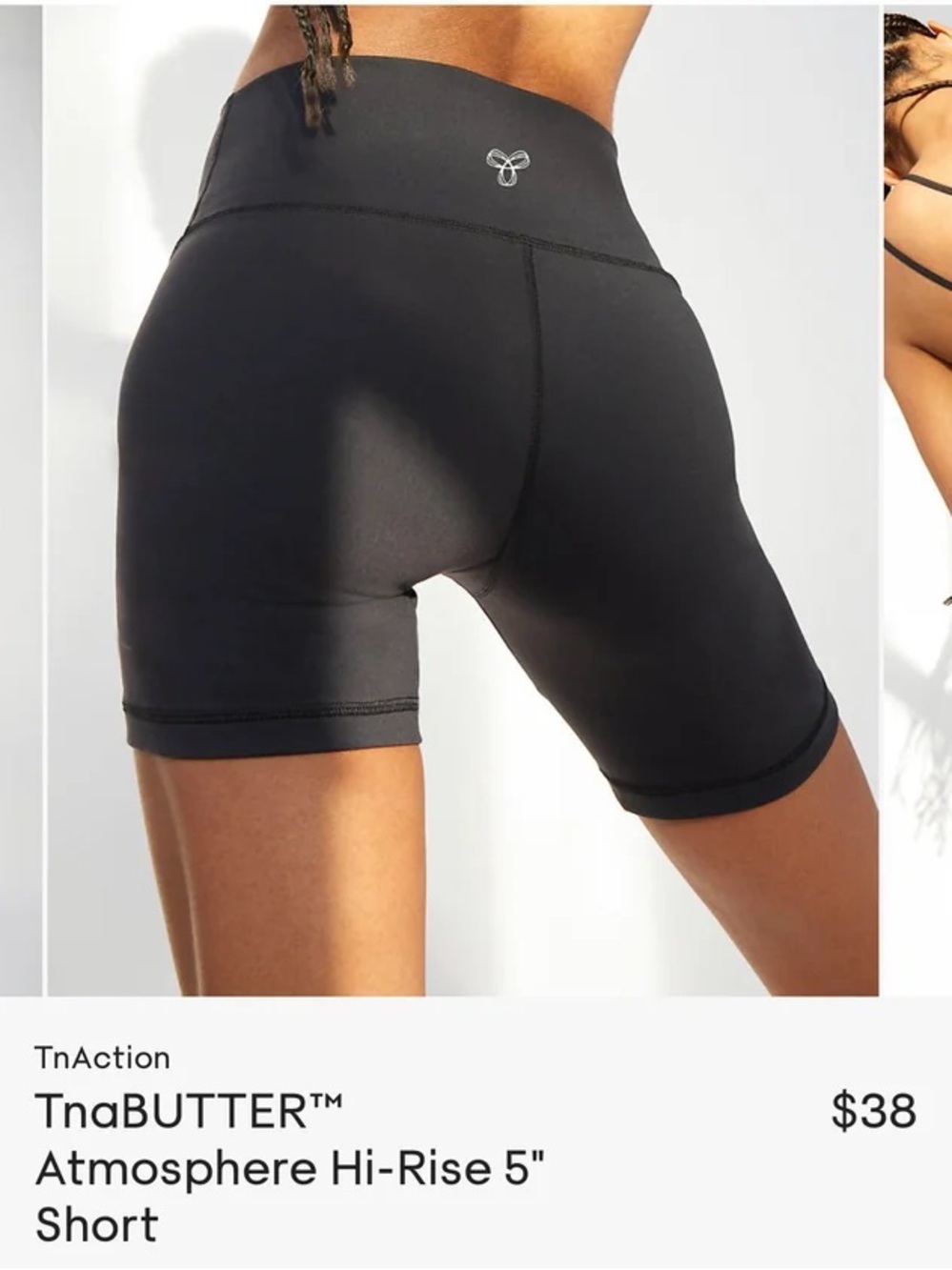 TNA Hi-Rise 5" Bike Shorts — Black